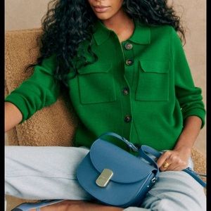 Betty Cardigan, sz S, color Green